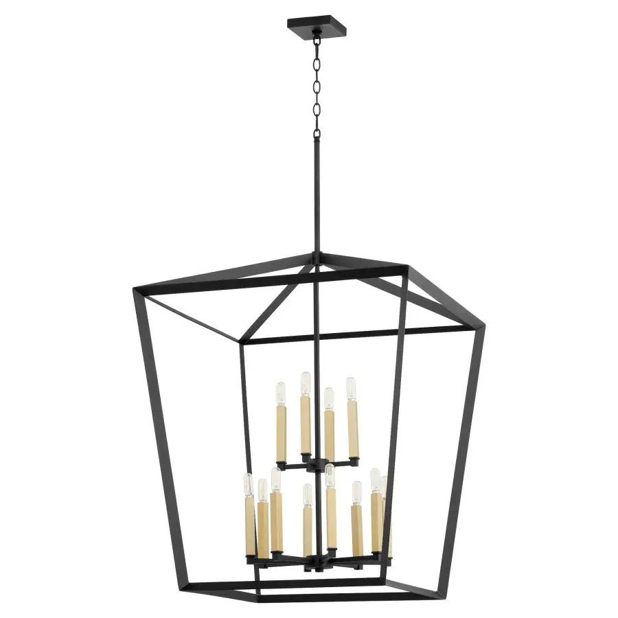 Manor 12-Light Black Pendant Chandelier - Image 4