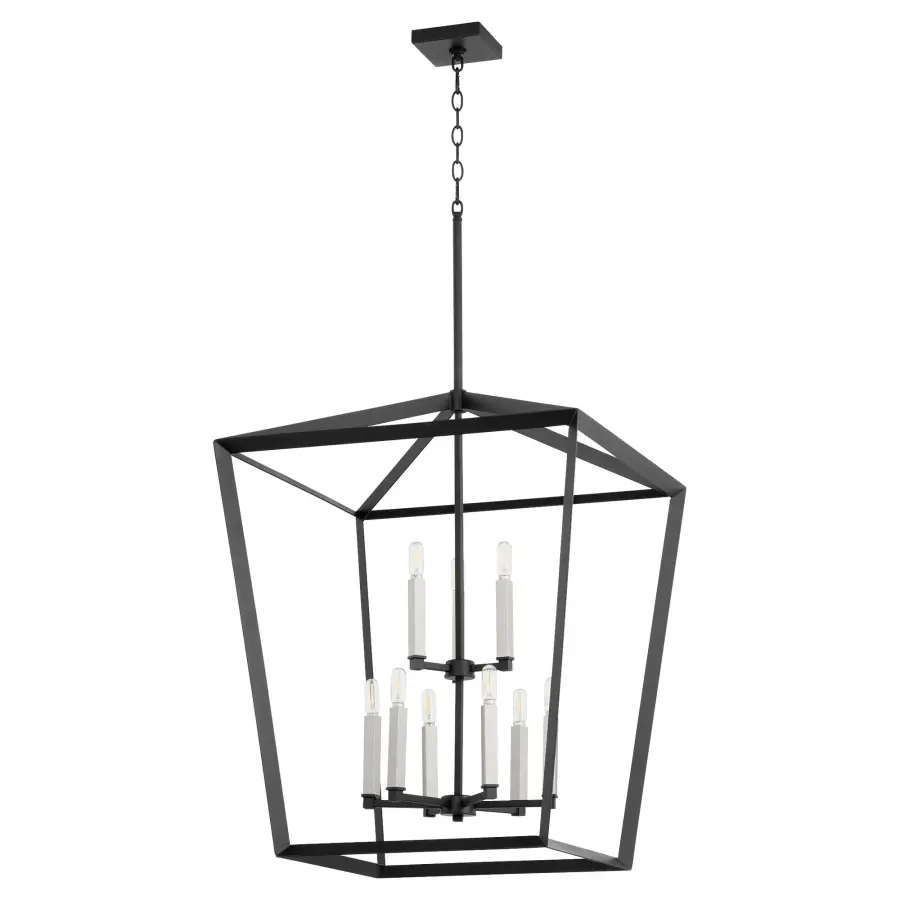 Manor 9-Light Black Pendant Chandelier - Image 3