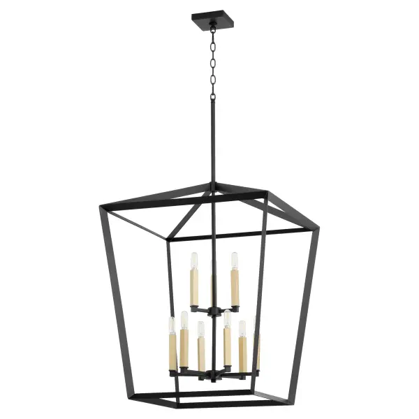 Manor 9-Light Black Pendant Chandelier - Image 4