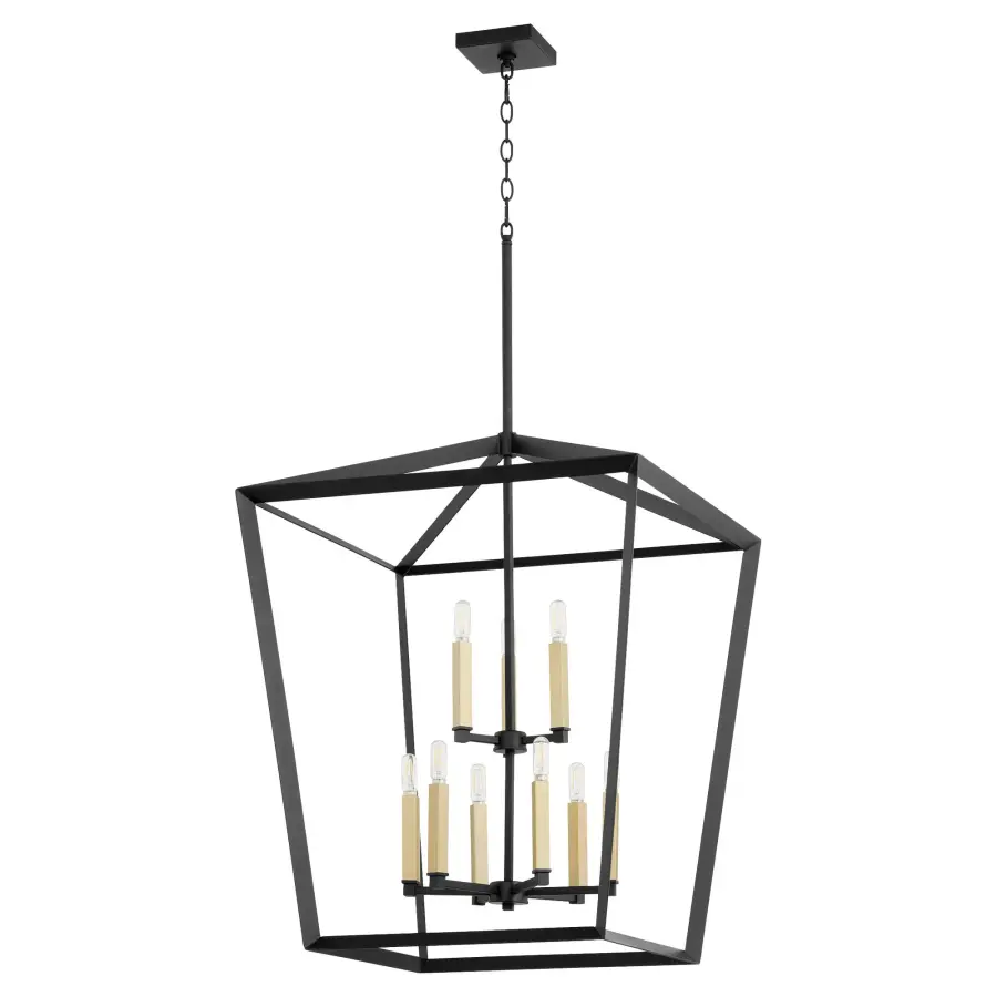 Manor 9-Light Black Pendant Chandelier - Image 4
