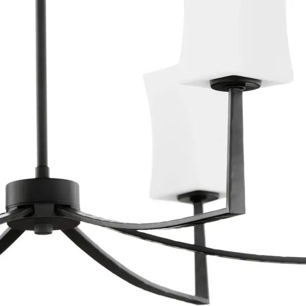 Ayala 6-Light Chandelier in Matte Black - Image 4