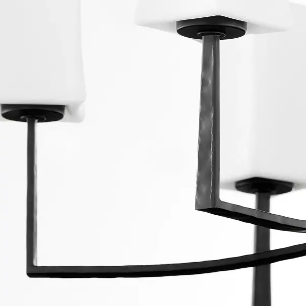 Ayala 6-Light Chandelier in Matte Black - Image 8