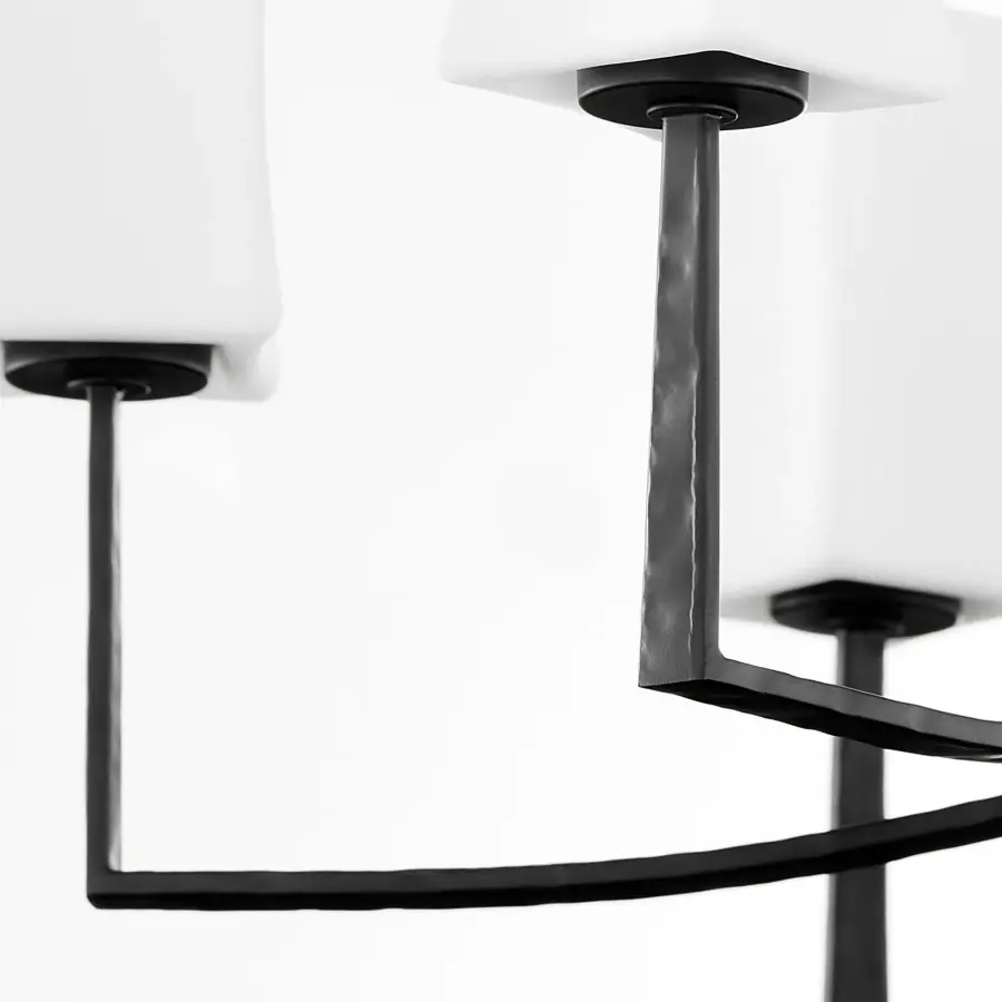 Ayala 6-Light Chandelier in Matte Black - Image 8