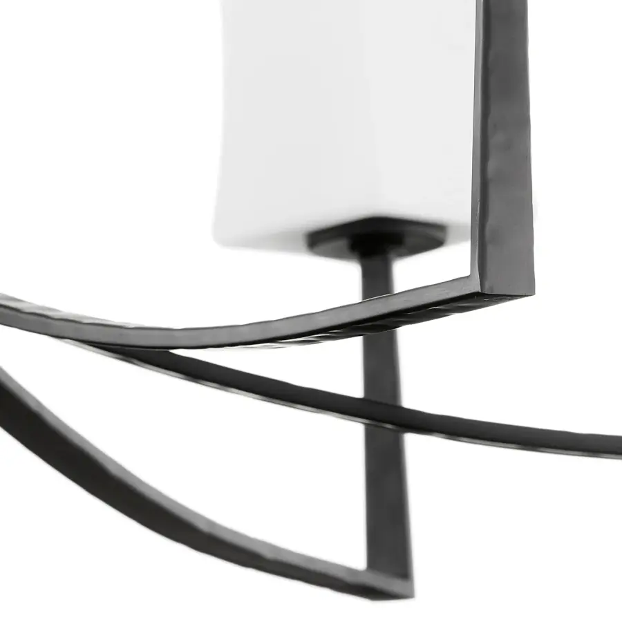 Ayala 6-Light Chandelier in Matte Black - Image 9