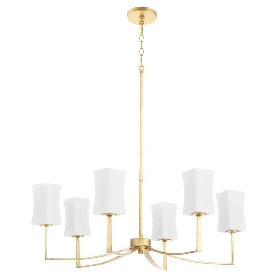 Elegant Contemporary Chandelier with Geometric Sophistication - Image 1