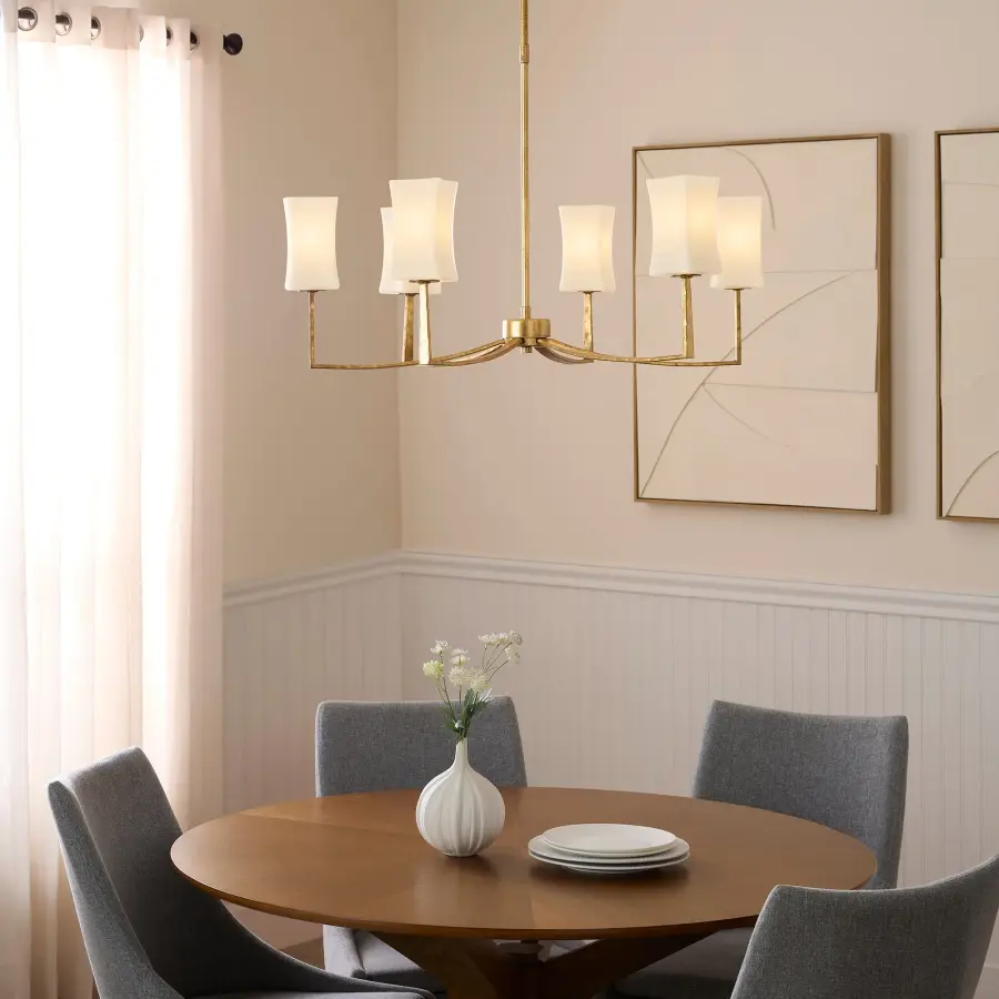 Elegant Contemporary Chandelier with Geometric Sophistication - Image 6