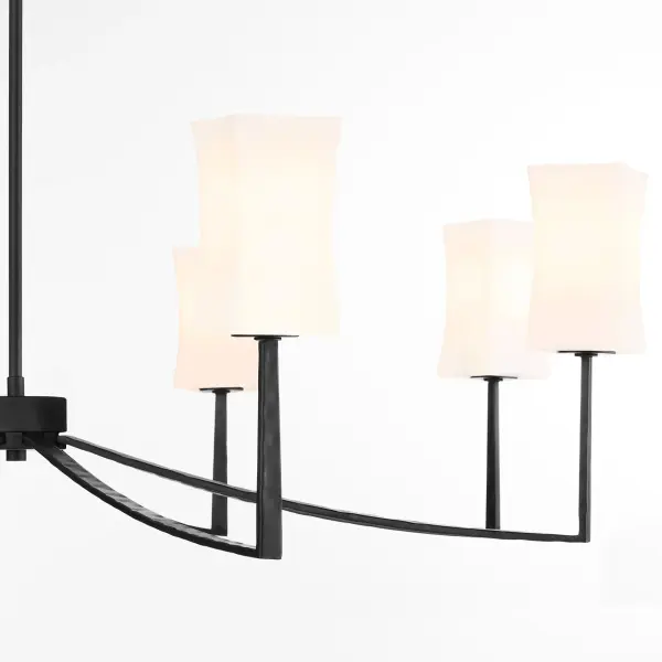 Ayala 8-Light Chandelier in Matte Black - Image 3