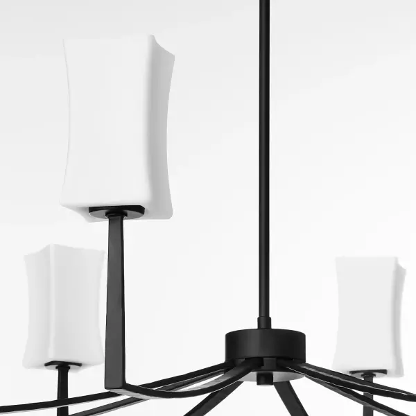 Ayala 8-Light Chandelier in Matte Black - Image 4