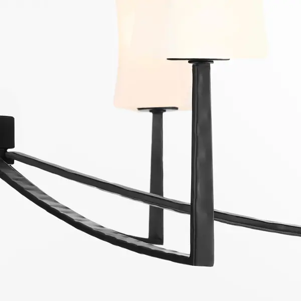 Ayala 8-Light Chandelier in Matte Black - Image 8