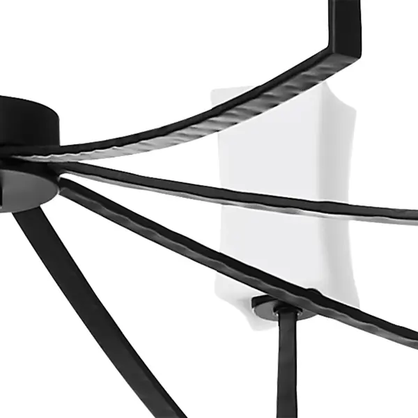 Ayala 8-Light Chandelier in Matte Black - Image 9
