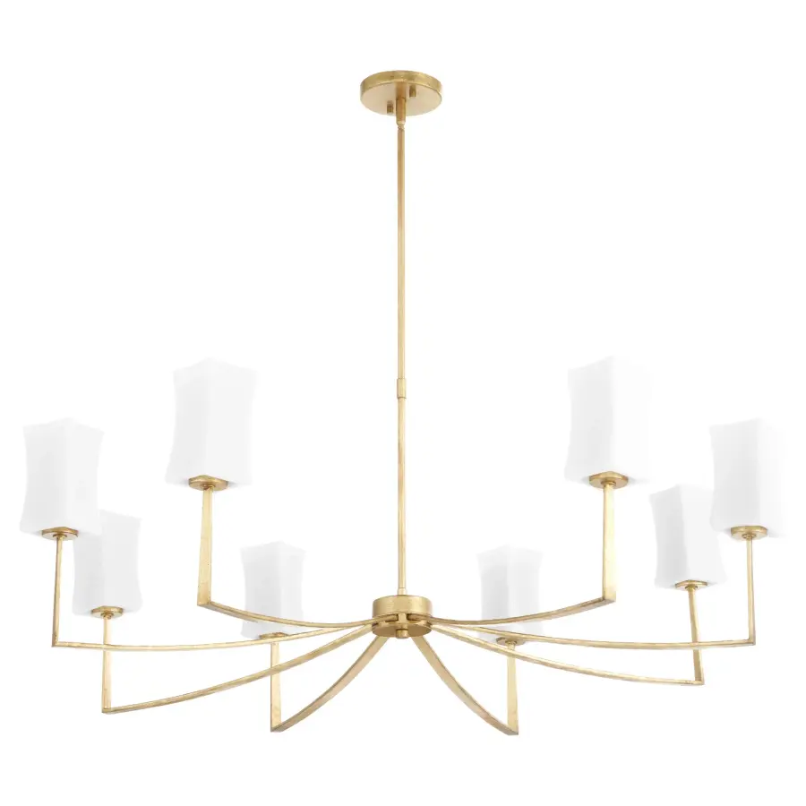 Sophisticated 8-Light Chandelier with Clean Contemporary Lines - Image 1