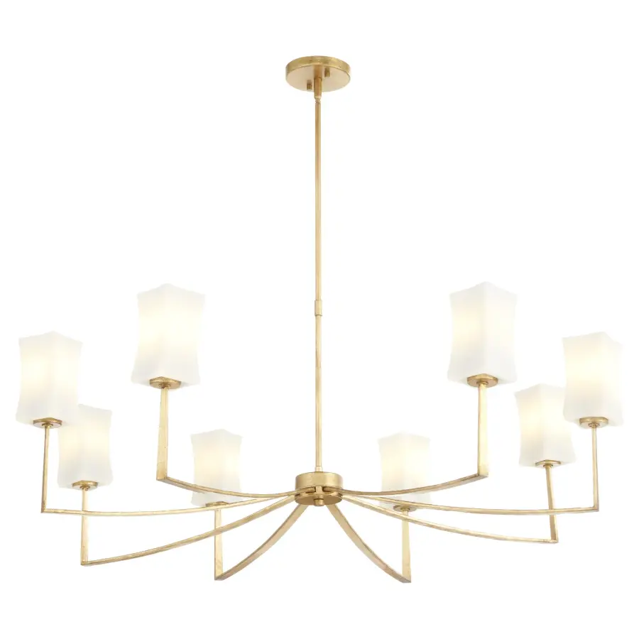 Sophisticated 8-Light Chandelier with Clean Contemporary Lines - Image 2