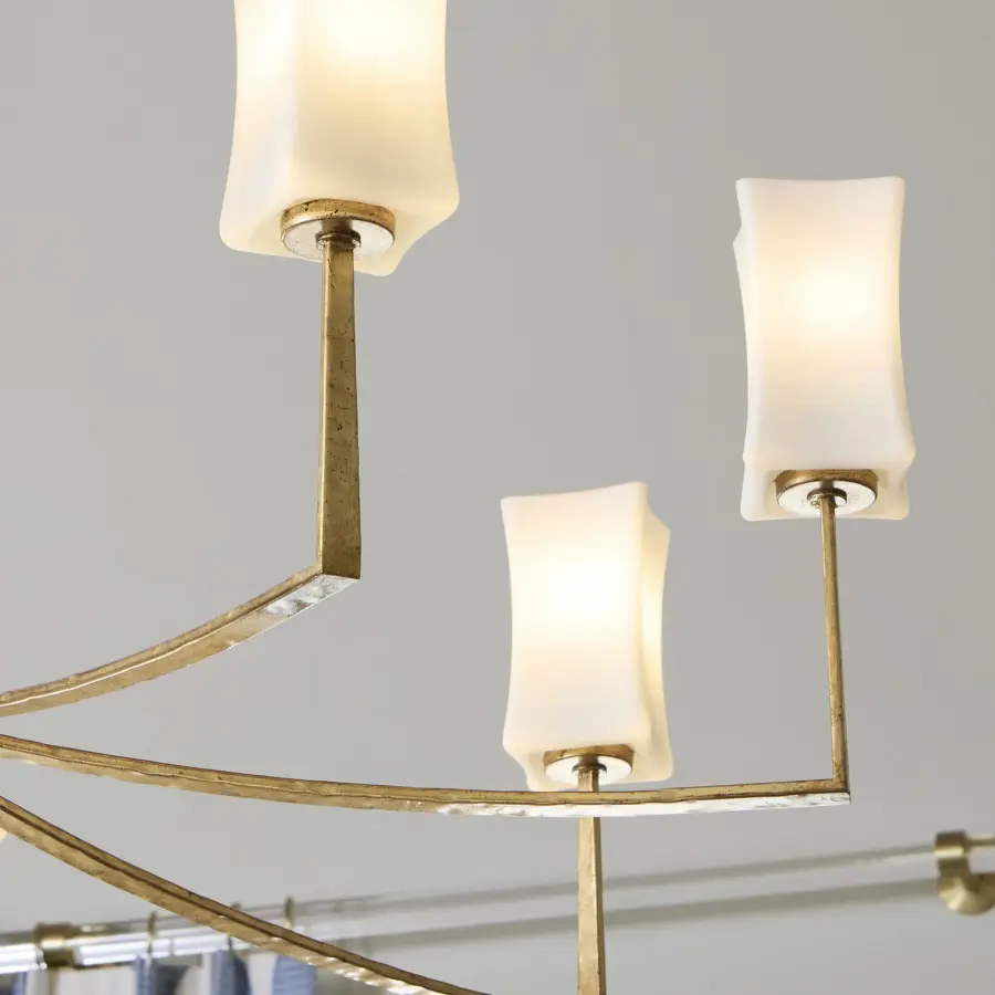Sophisticated 8-Light Chandelier with Clean Contemporary Lines - Image 3