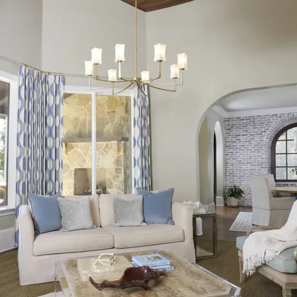 Sophisticated 8-Light Chandelier with Clean Contemporary Lines - Image 4