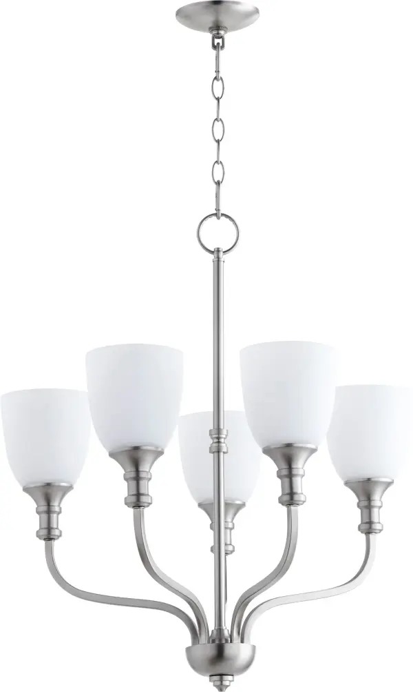 Richmond 5-Light Transitional Chandelier in Satin Nickel