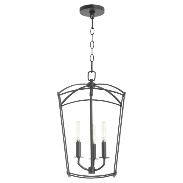 Mantle 3-Light Entry Pendant in Matte Black - Image 2