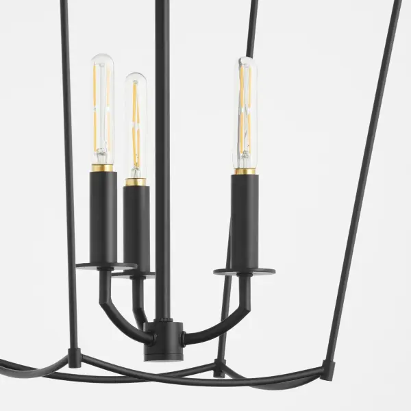 Mantle 3-Light Entry Pendant in Matte Black - Image 5