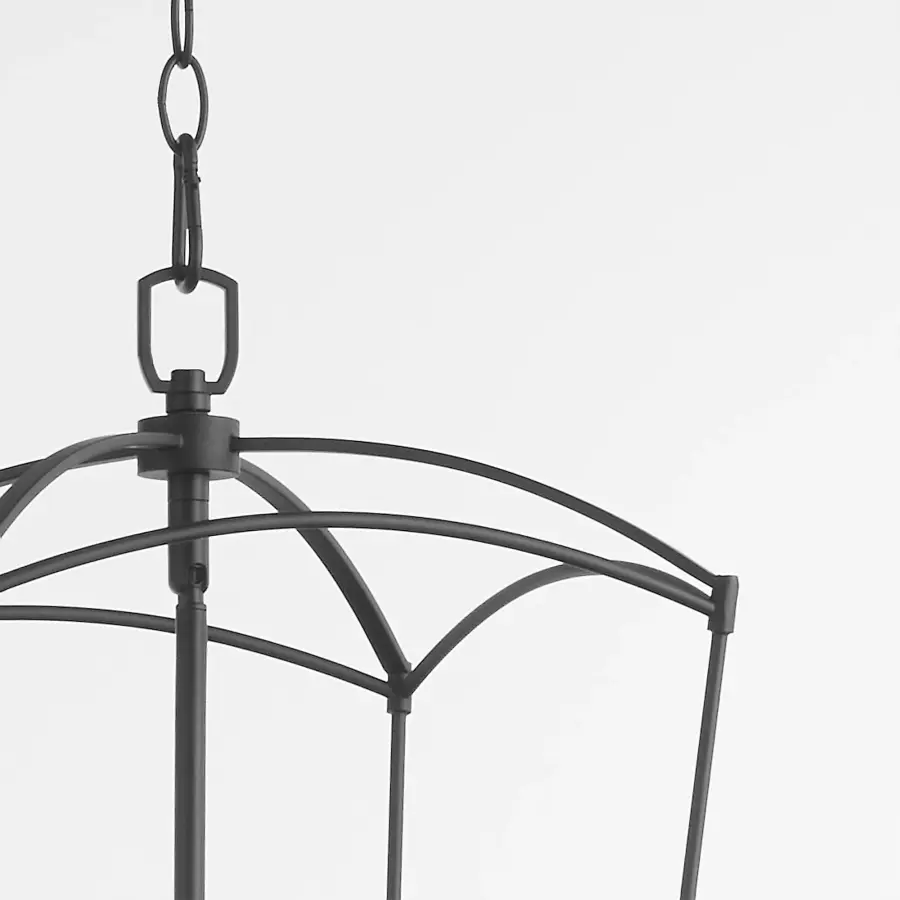 Mantle 3-Light Entry Pendant in Matte Black - Image 6