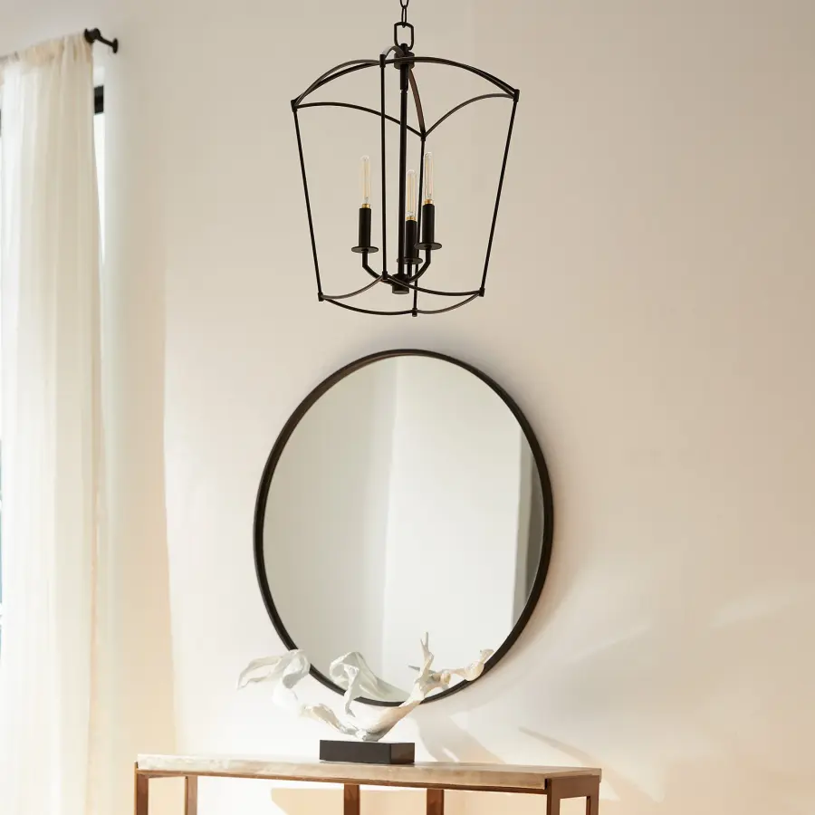 Mantle 3-Light Entry Pendant in Matte Black - Image 8