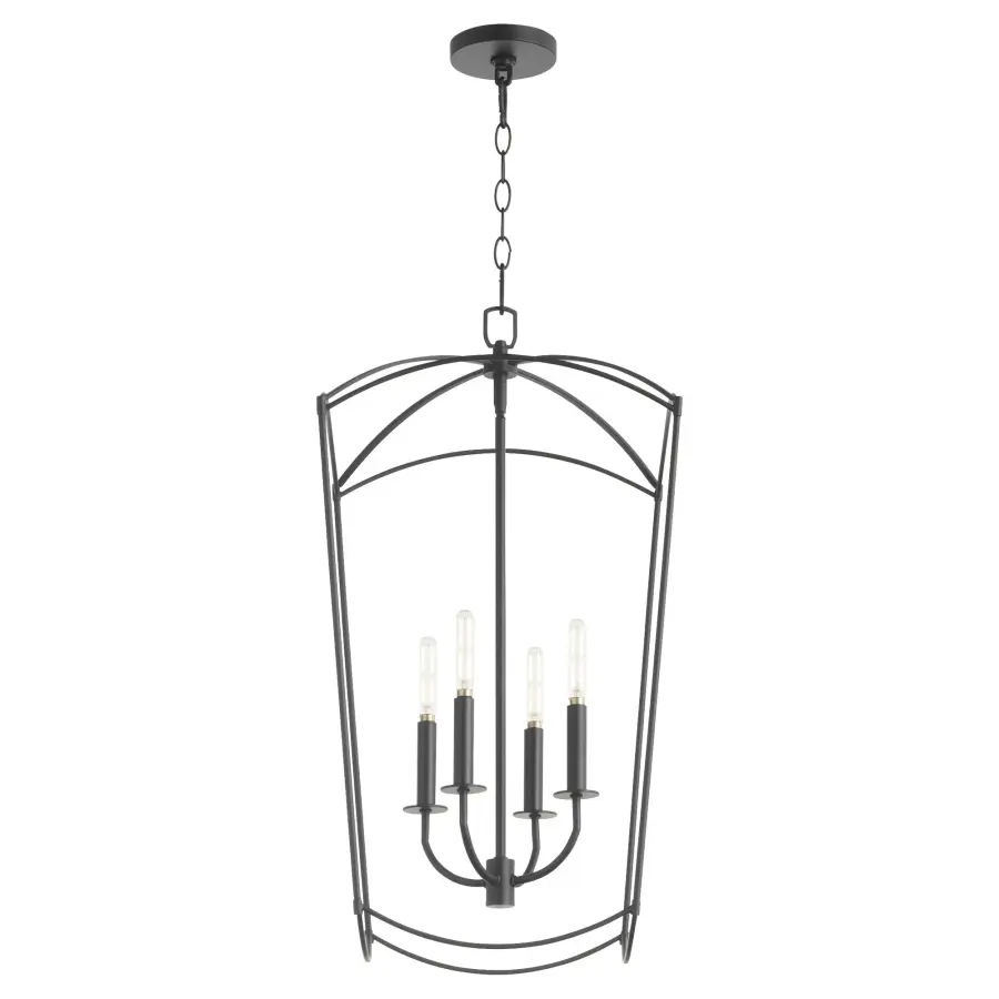 Mantle 4-Light Entry Pendant in Matte Black - Image 2
