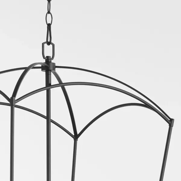 Mantle 5-Light Entry Pendant in Matte Black - Image 6