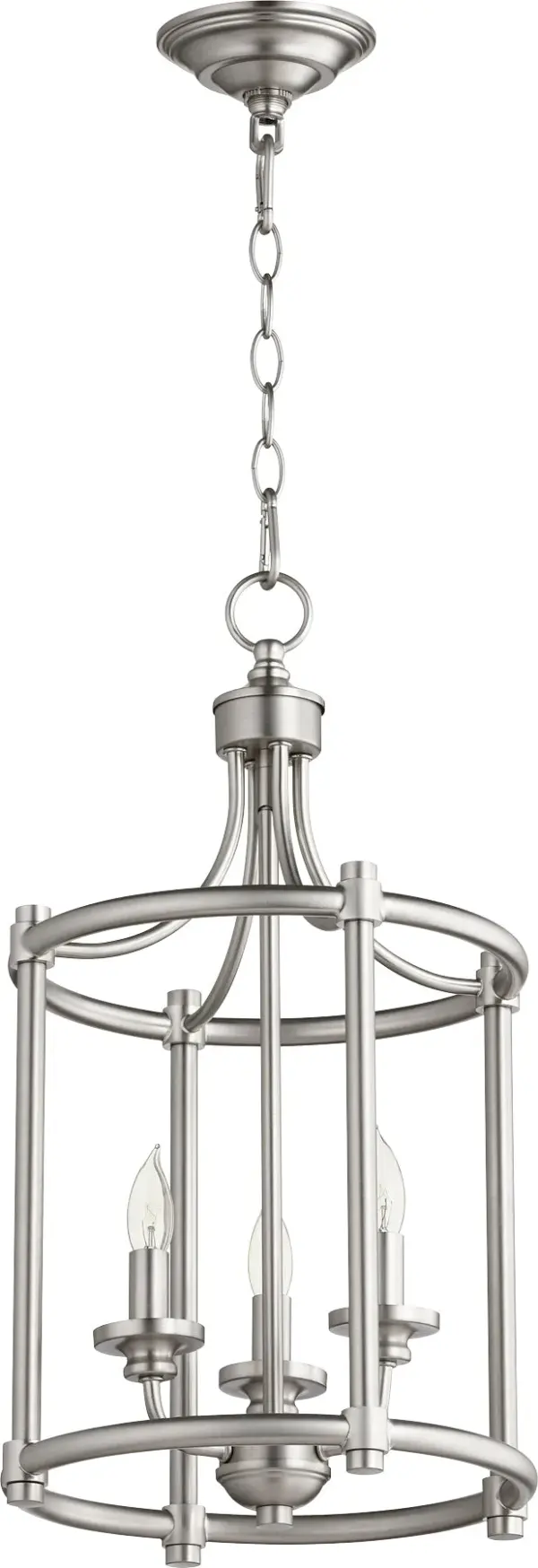 Rossington 3-Light Satin Nickel Pendant - Image 1