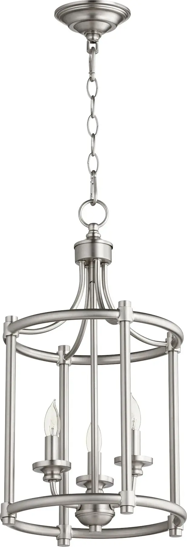 Rossington 3-Light Satin Nickel Pendant - Image 1