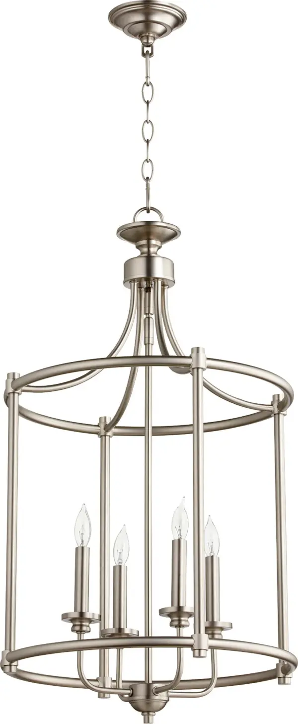 Rossington 4-Light Satin Nickel Pendant - Image 1