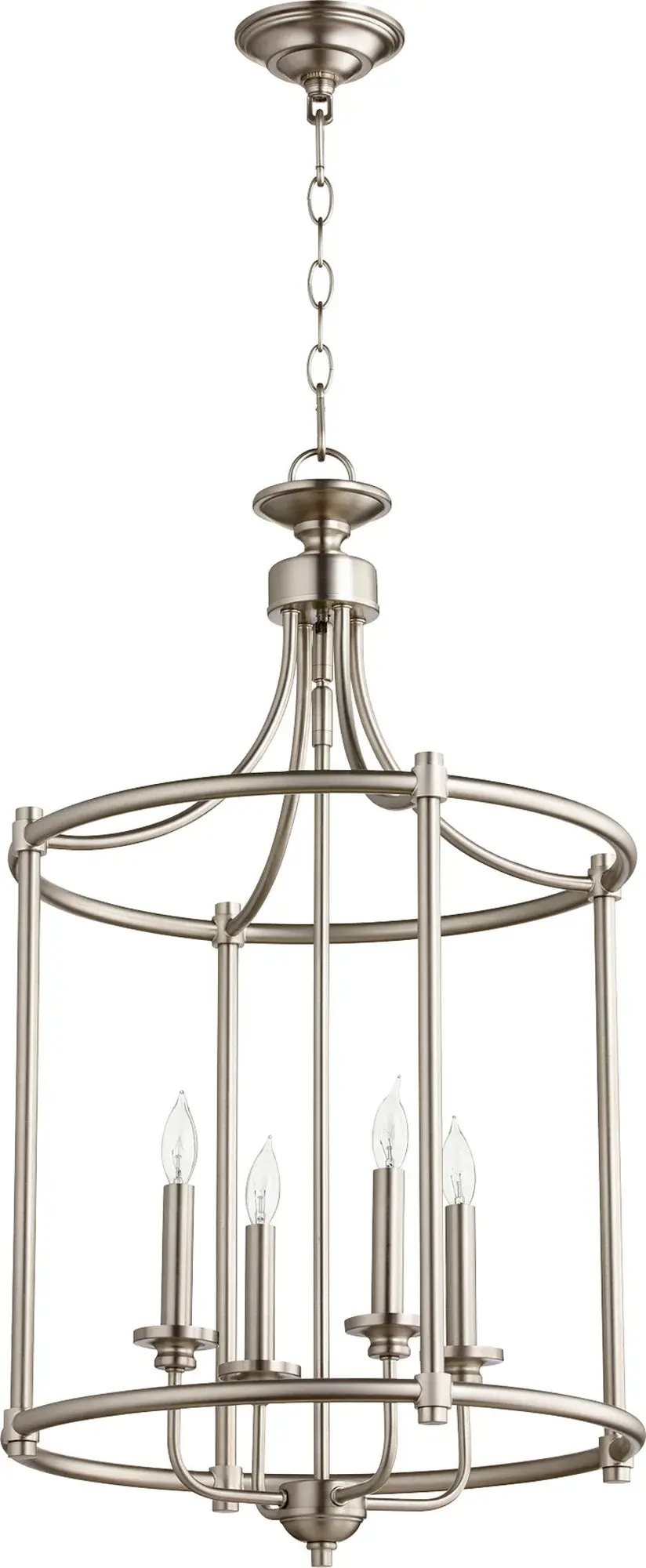 Rossington 4-Light Satin Nickel Pendant - Image 1