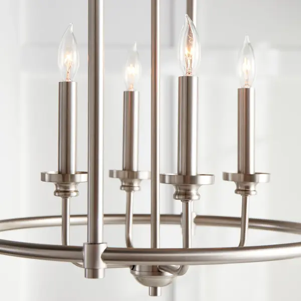 Rossington 4-Light Satin Nickel Pendant - Image 3