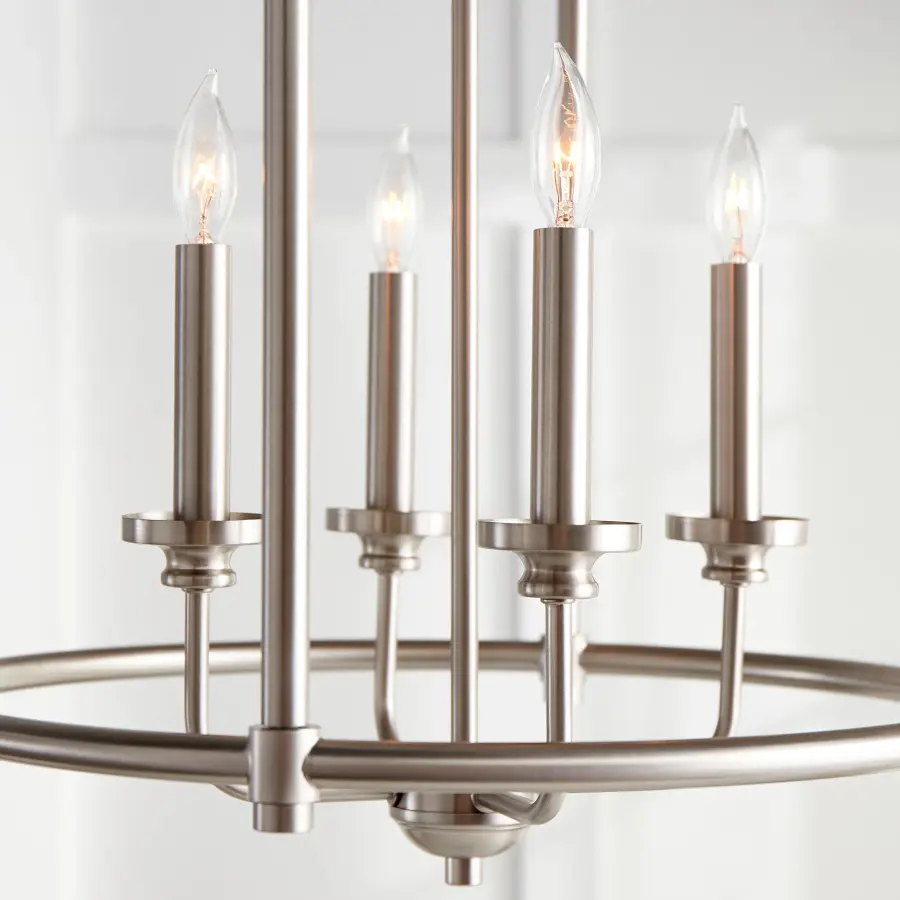 Rossington 4-Light Satin Nickel Pendant - Image 3