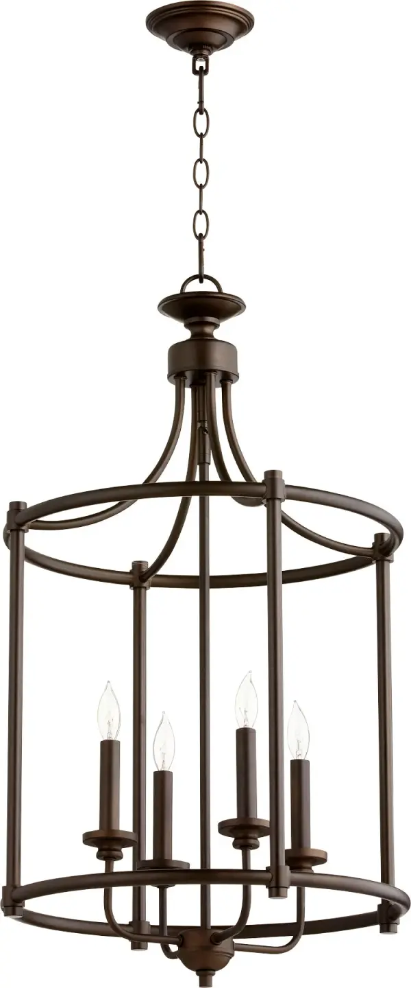 The Rossington 4-Light Pendant bridges contemporary and traditional design with its clean lines, soft curves, and velvety Oiled Bronze finish. Perfect for entryways and dining spaces, it offers timeless appeal.