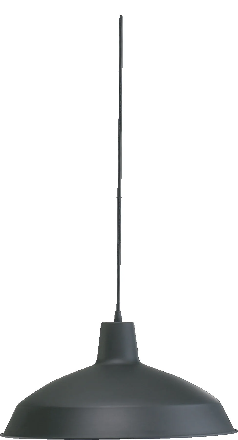 Hood Matte Black Industrial Pendant