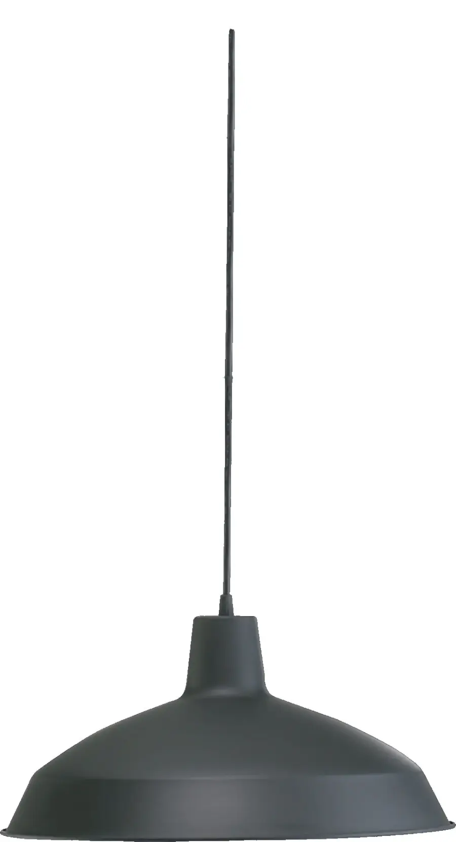 Hood Matte Black Industrial Pendant