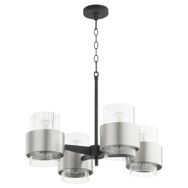 Modern Geometric Chandelier with Clean Lines and Dual-Tone Finish - Image 3