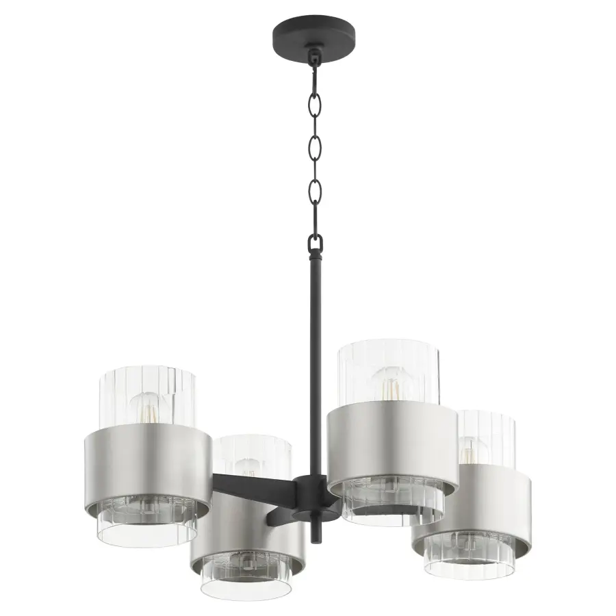 Modern Geometric Chandelier with Clean Lines and Dual-Tone Finish - Image 3