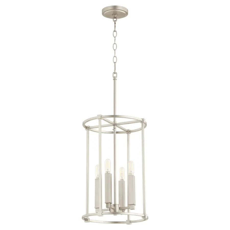 Olympus 4-Light Entry Pendant in Satin Nickel - Image 1