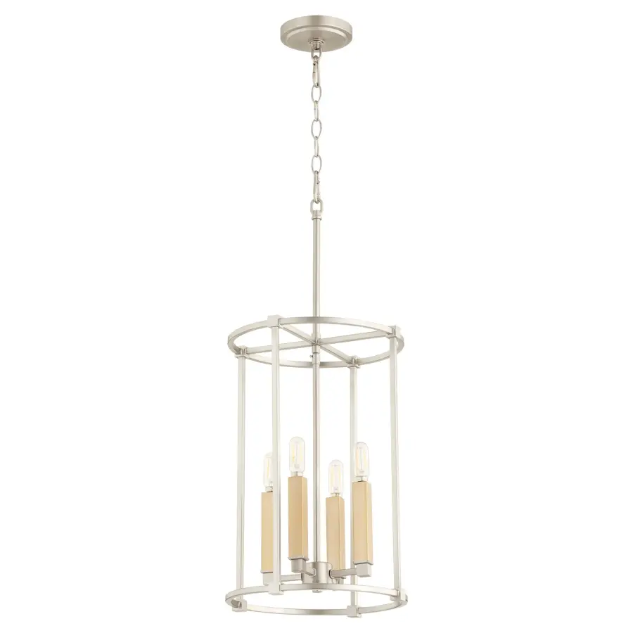 Olympus 4-Light Entry Pendant in Satin Nickel - Image 2