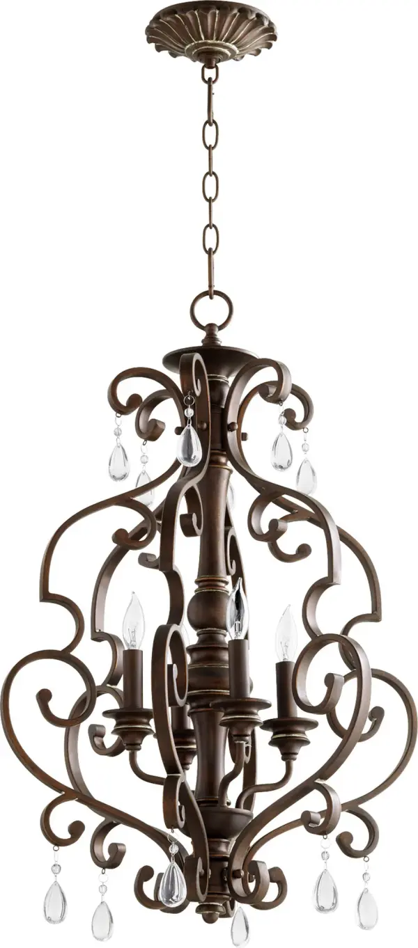 San Miguel 4-Light Vintage Copper Pendant - Image 1