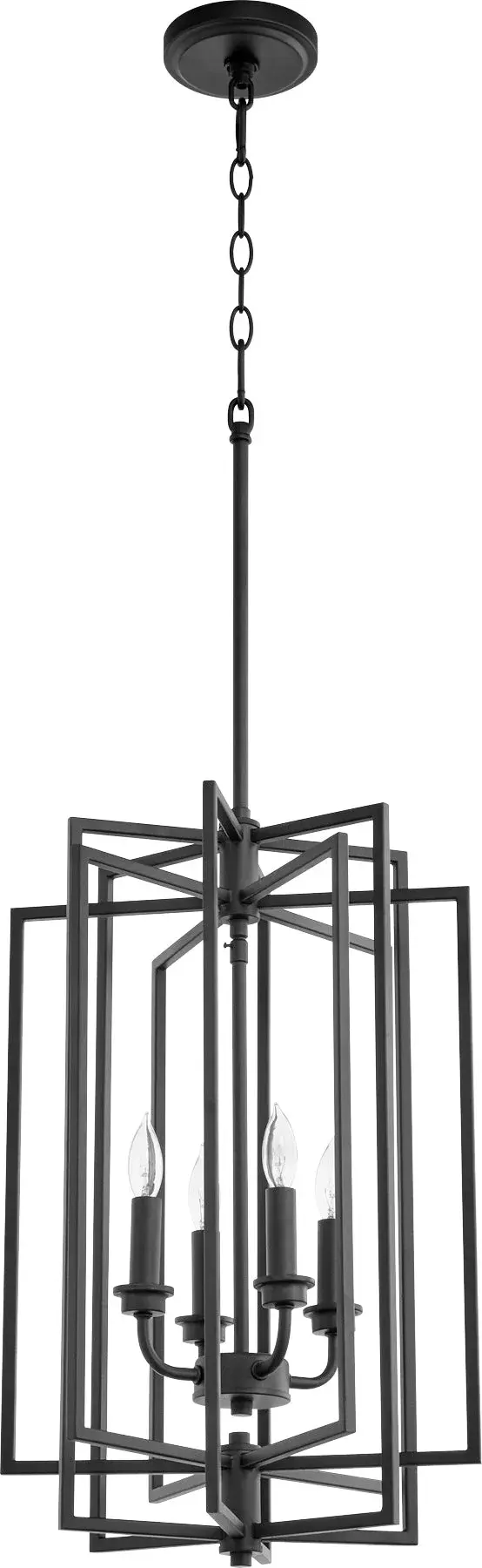 Hammond 4-Light Black Pendant - Image 1