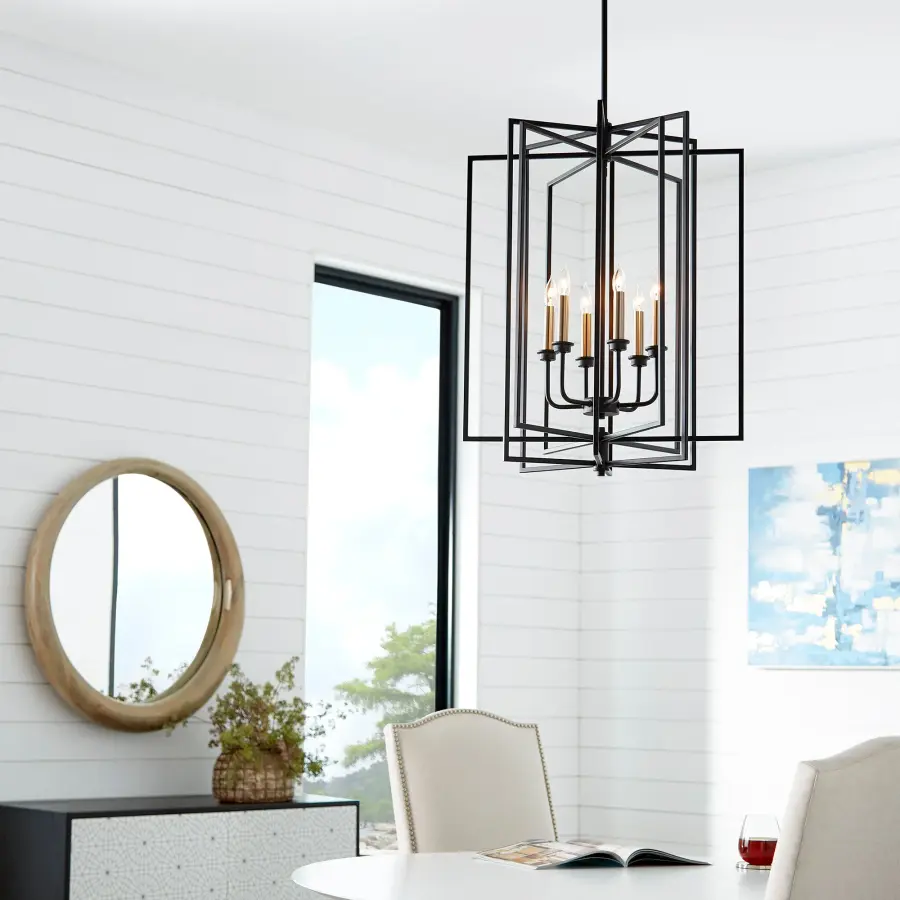 Hammond 6-Light Black Pendant - Image 2