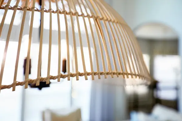 Rattan 3-Light Pendant in Matte Black - Image 5