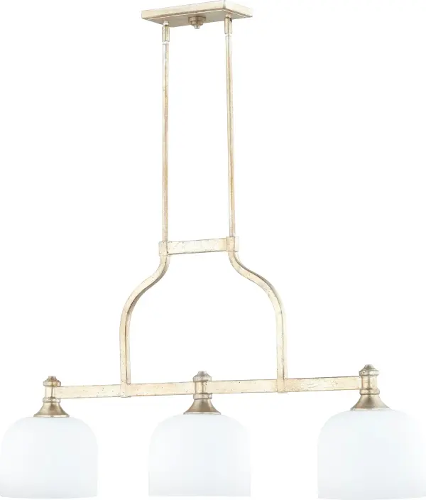 The Richmond 3-Light Island Pendant brings timeless elegance to kitchen islands and dining areas. Its aged silver leaf finish adds sophisticated charm while providing focused task lighting for meal prep and dining.