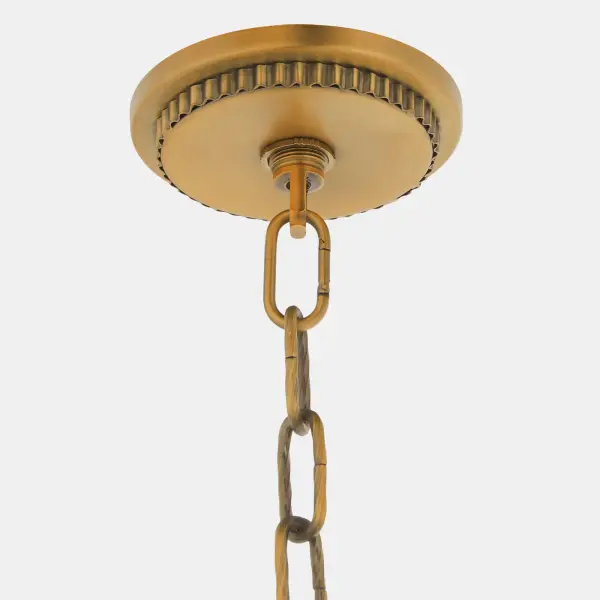 MERIAM 6-Light Chandelier in Brushed Brass - Image 4