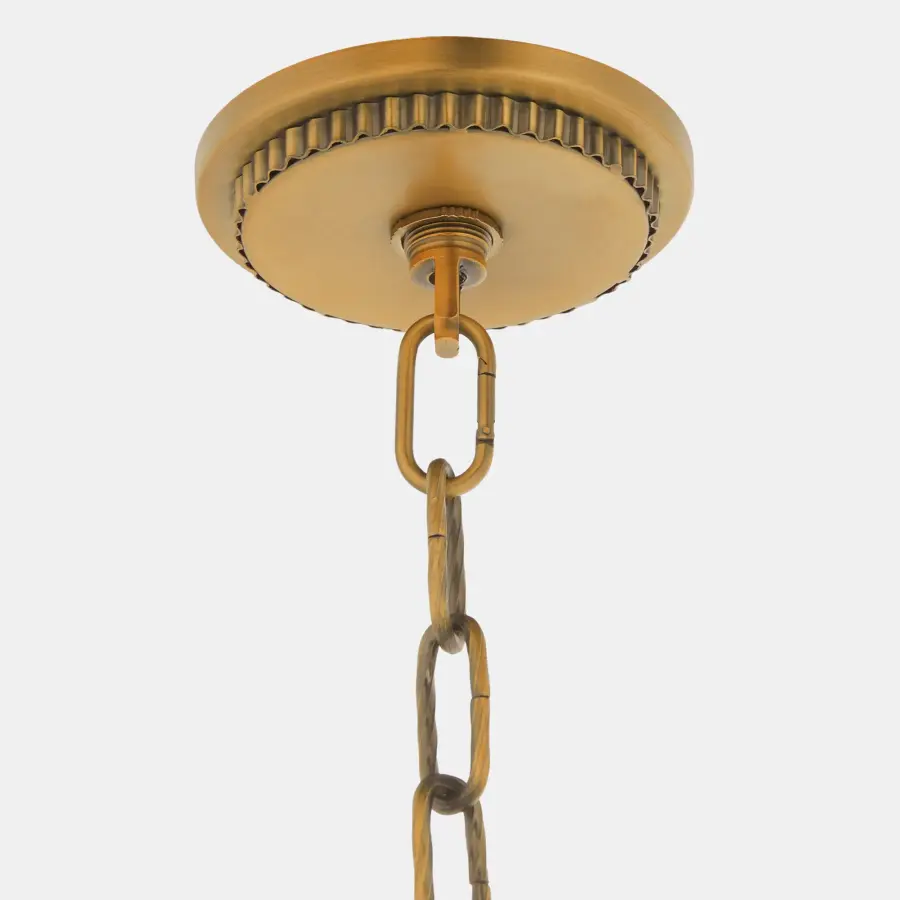 MERIAM 6-Light Chandelier in Brushed Brass - Image 4