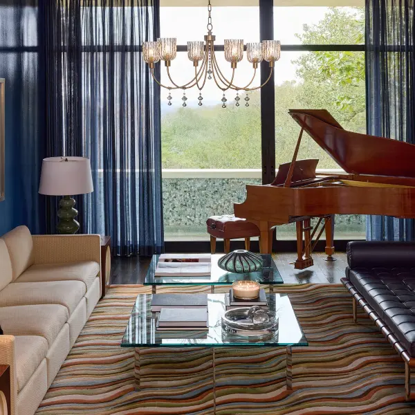 MERIAM 6-Light Chandelier in Brushed Brass - Image 6