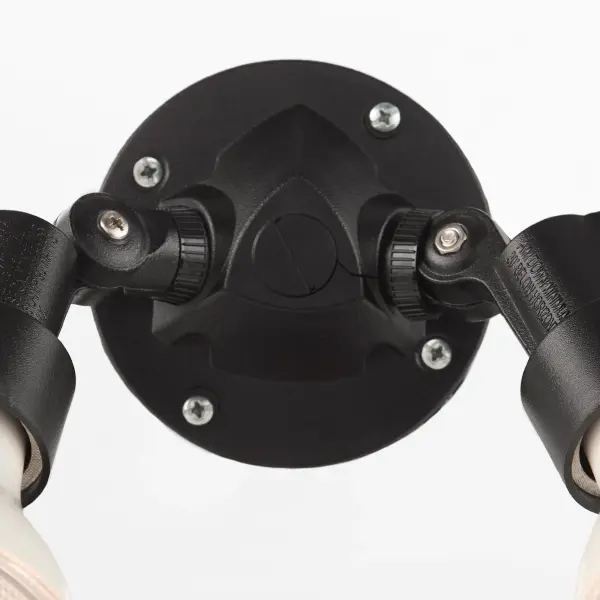 2-Light Wet Rated Outdoor Wall Mount in Black - Image 4