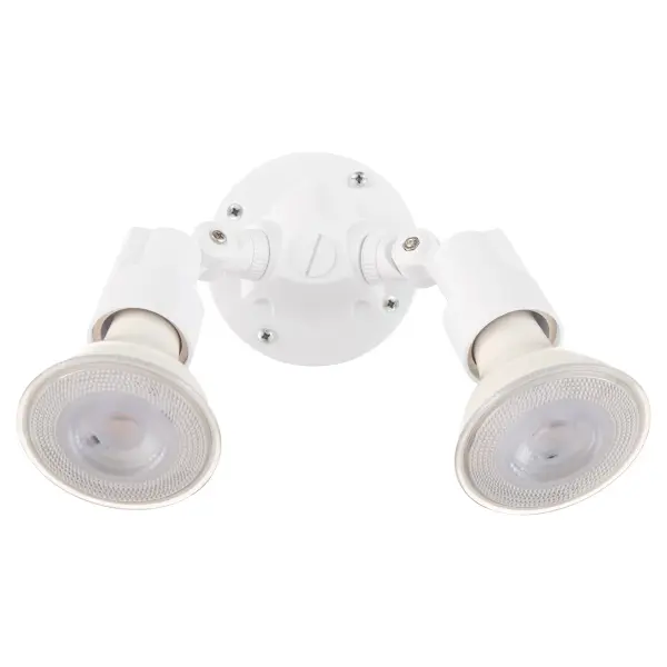 This practical 2-light outdoor wall mount delivers reliable illumination with wet-rated protection. Its simple par holder design offers functional lighting for porches, patios, and garages at an accessible price point.