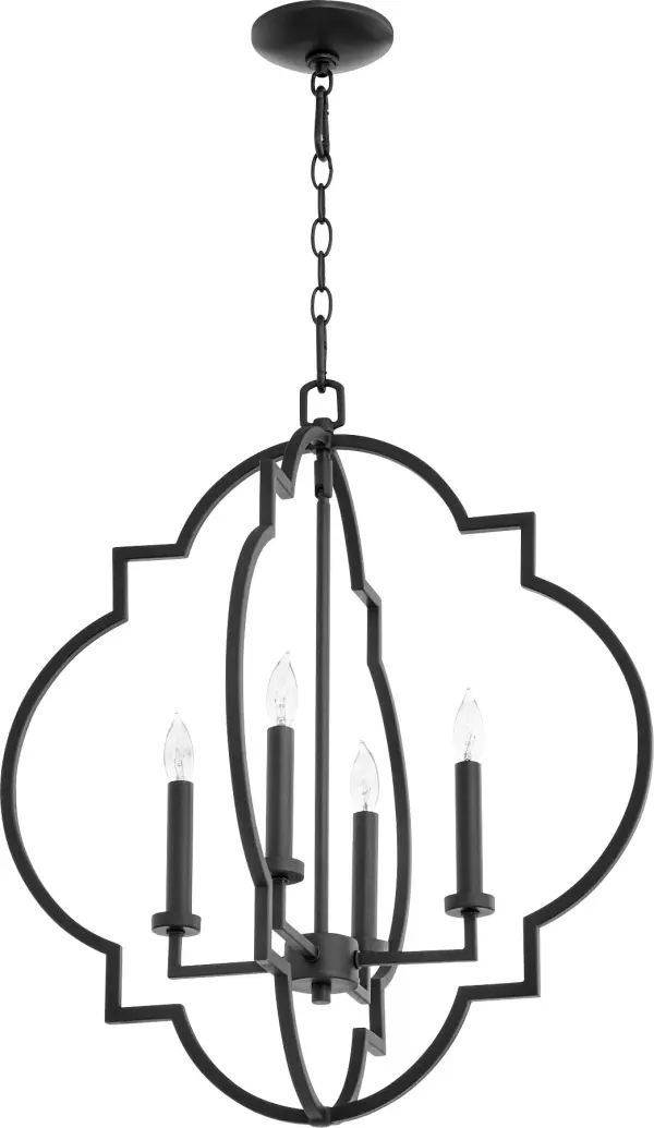 Dublin 4-Light Black Pendant