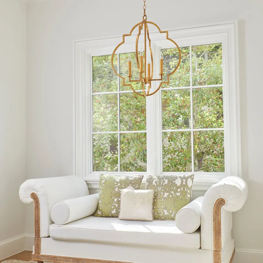 Dublin 4-Light Gold Leaf Pendant - Image 2
